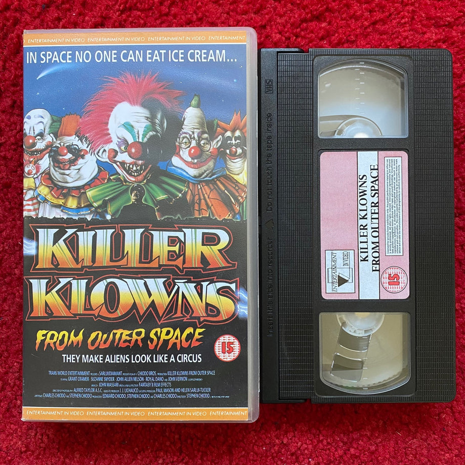 Killer Klowns From Outer Space VHS Video (1988) EVS1032