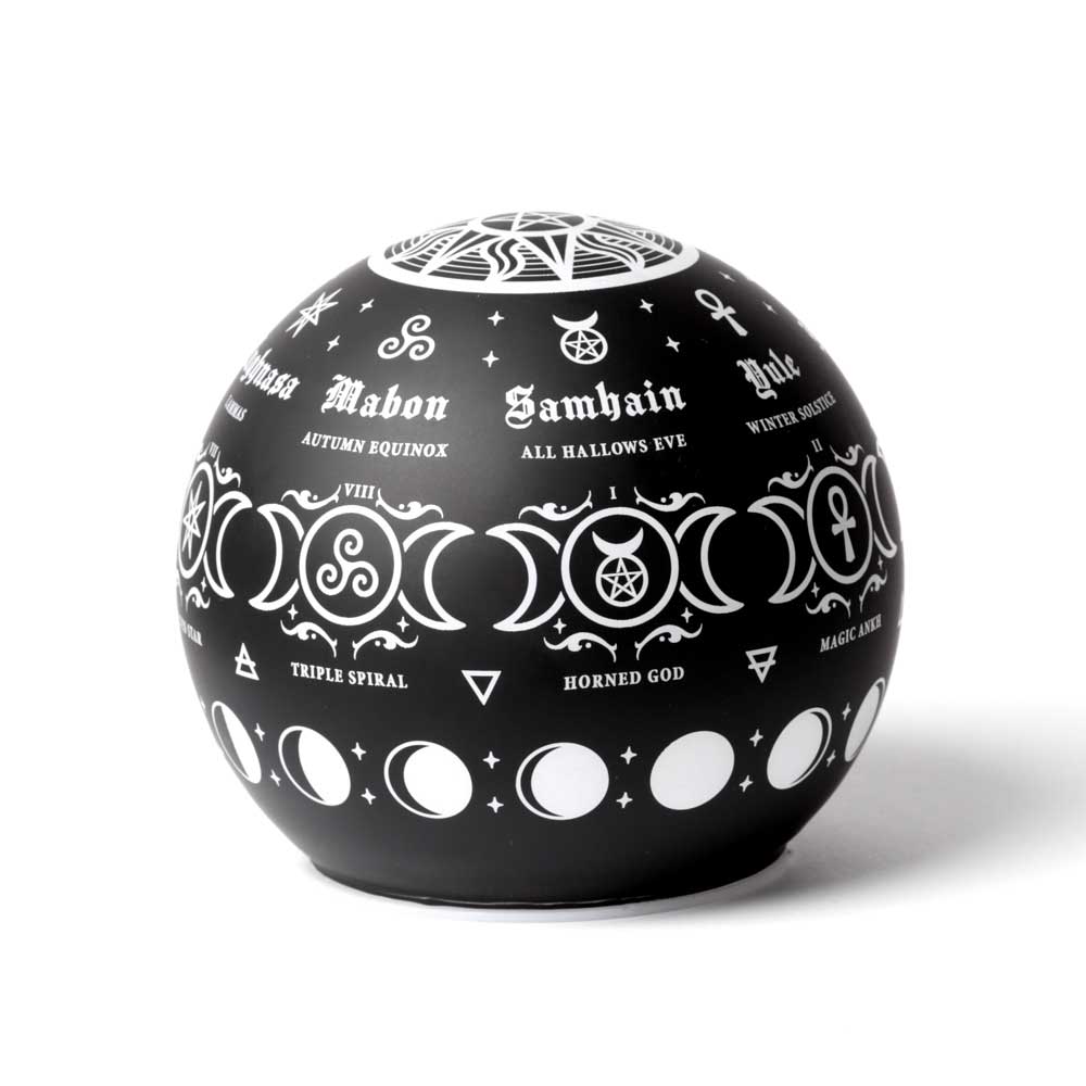Alchemy Gothic Pagan Calendar Globe Light (LED3)