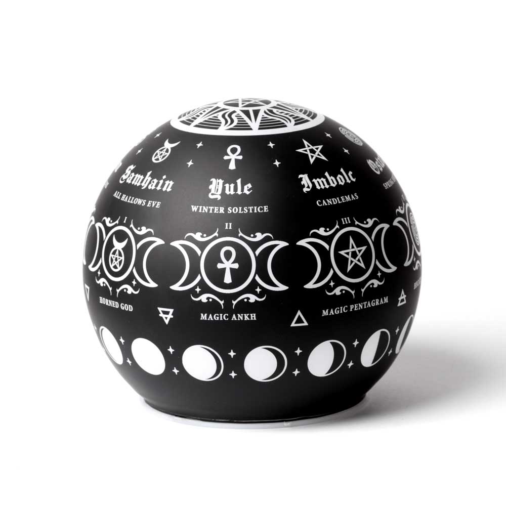 Alchemy Gothic Pagan Calendar Globe Light (LED3)