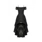 Dark In Love Lilinoe Goth Dress - Off Shoulder Lace-Up Back