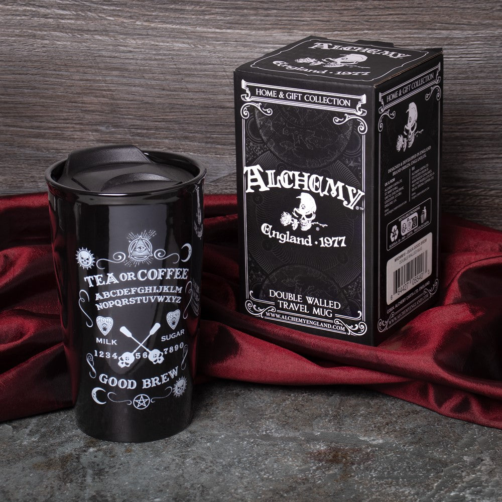 Alchemy Gothic Ouija - Good Brew Travel Mug (MRDWM10)