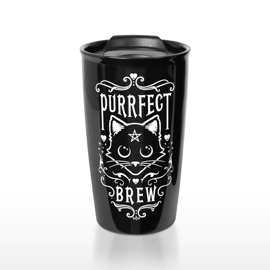 Alchemy Gothic Purrfect Brew: Travel Mug (MRDWM3)
