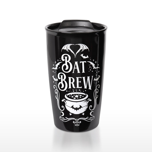 Alchemy Gothic Bat Brew Travel Mug (MRDWM6)