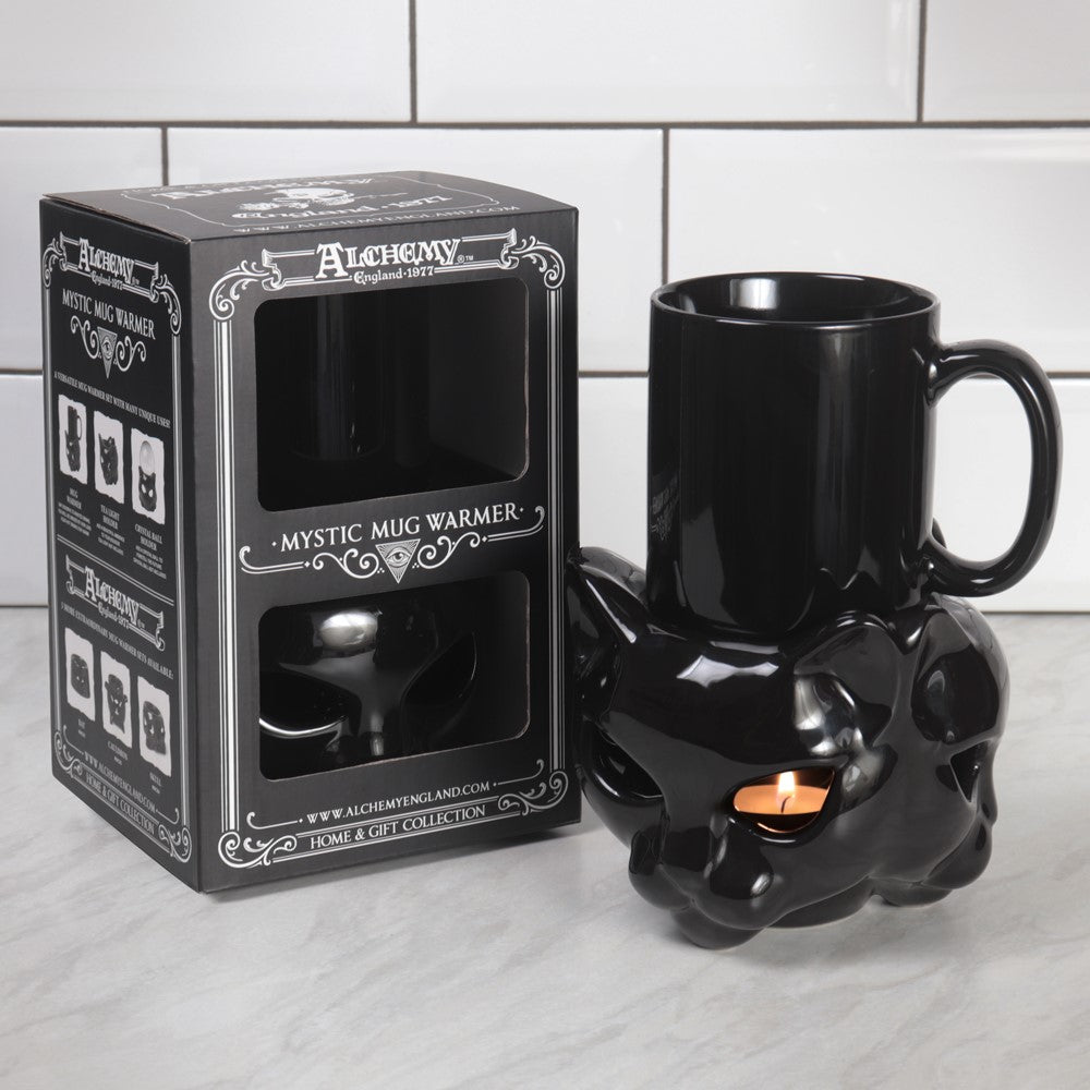 Alchemy Gothic Cat Design Mug Warmer (MWCB2)