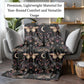 Gothic Fleece Blanket - Moth Moon - Luxury Twin / Double Velveteen Fleece Blanket