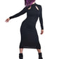 Necessary Evil Nyx Goth Midi Dress