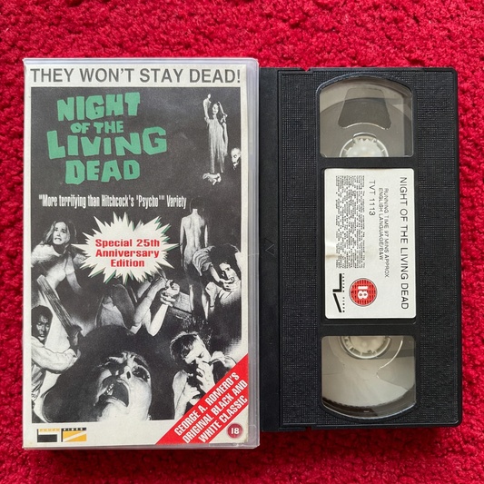 Night of the Living Dead VHS Video (1968) TVT1113
