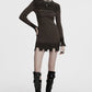 Punk Rave Lunar Eclipse Embroidered Dress