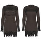 Punk Rave Lunar Eclipse Embroidered Dress