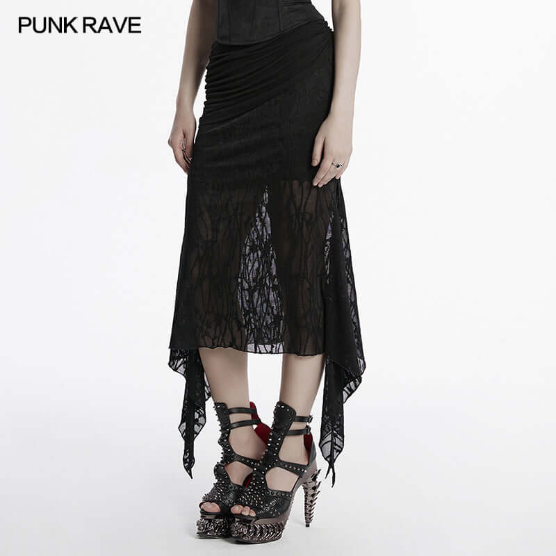 Punk Rave Arti Fishtail Skirt - Size UK 22 Left Only!