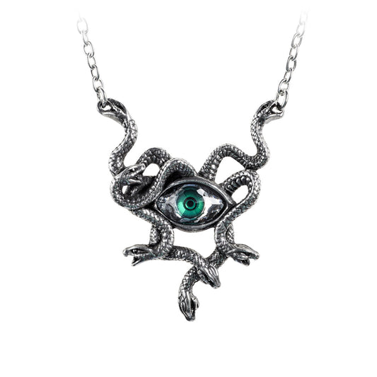 Alchemy Gothic Gorgon's Eye Necklace (P847)