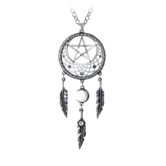 Alchemy Gothic Pagan Dream Catcher Pendant (P873)
