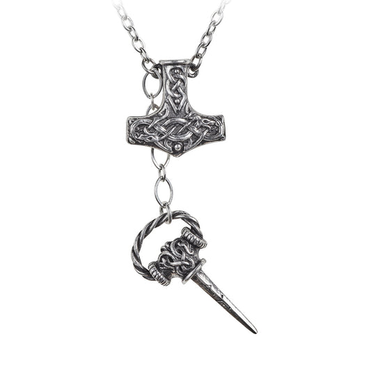 Alchemy Gothic Thor Dagger Pendant (P887)