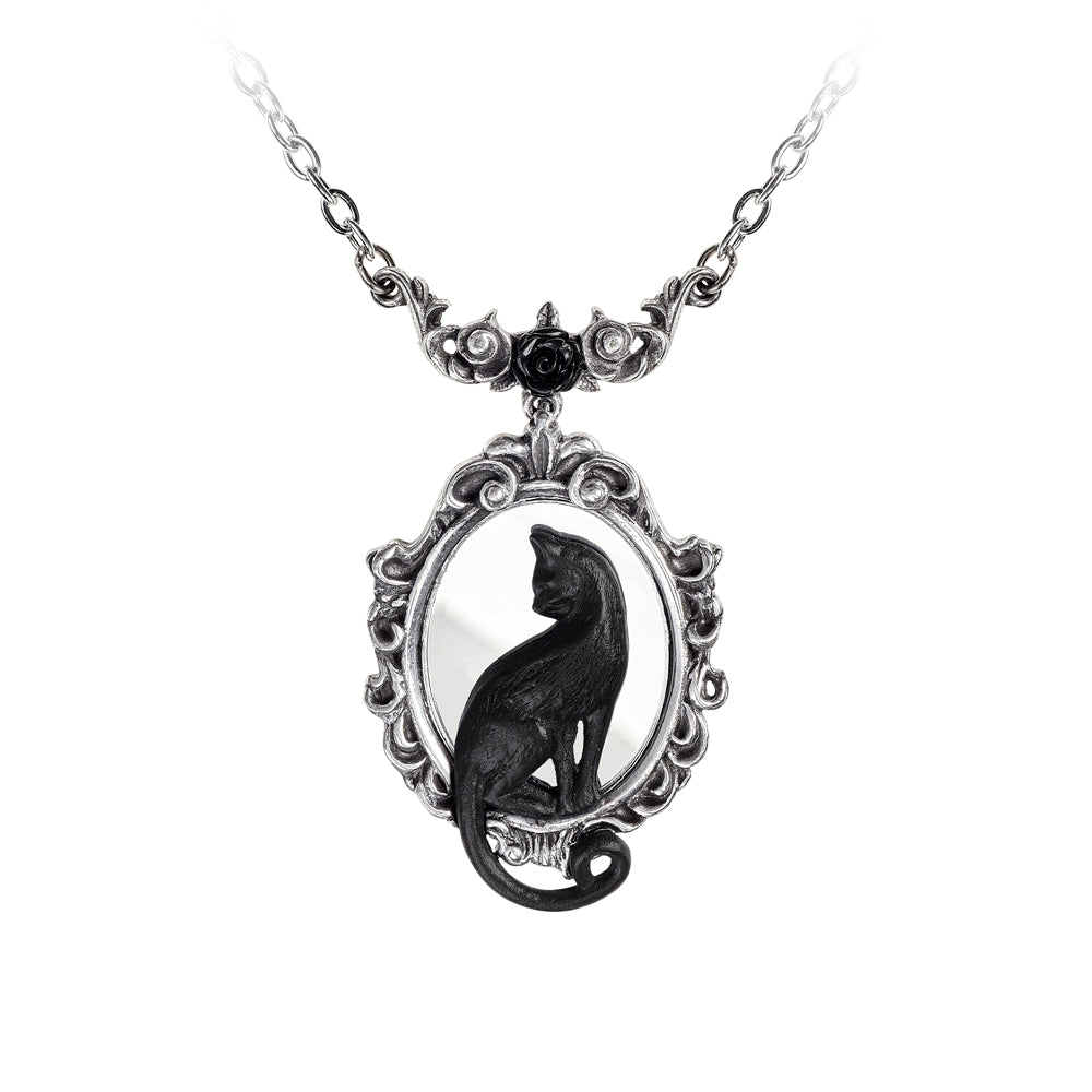 Alchemy Gothic Feline Felicity Necklace (P895)