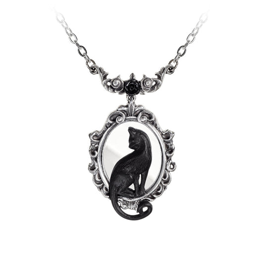 Alchemy Gothic Feline Felicity Necklace (P895)