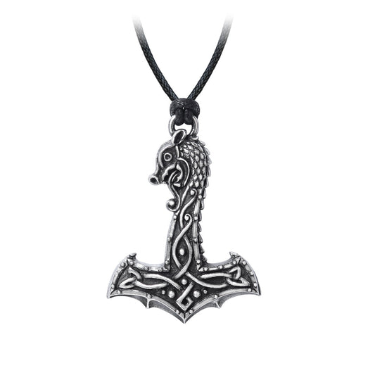 Alchemy Gothic Drakkar Hammer Pendant (P910)