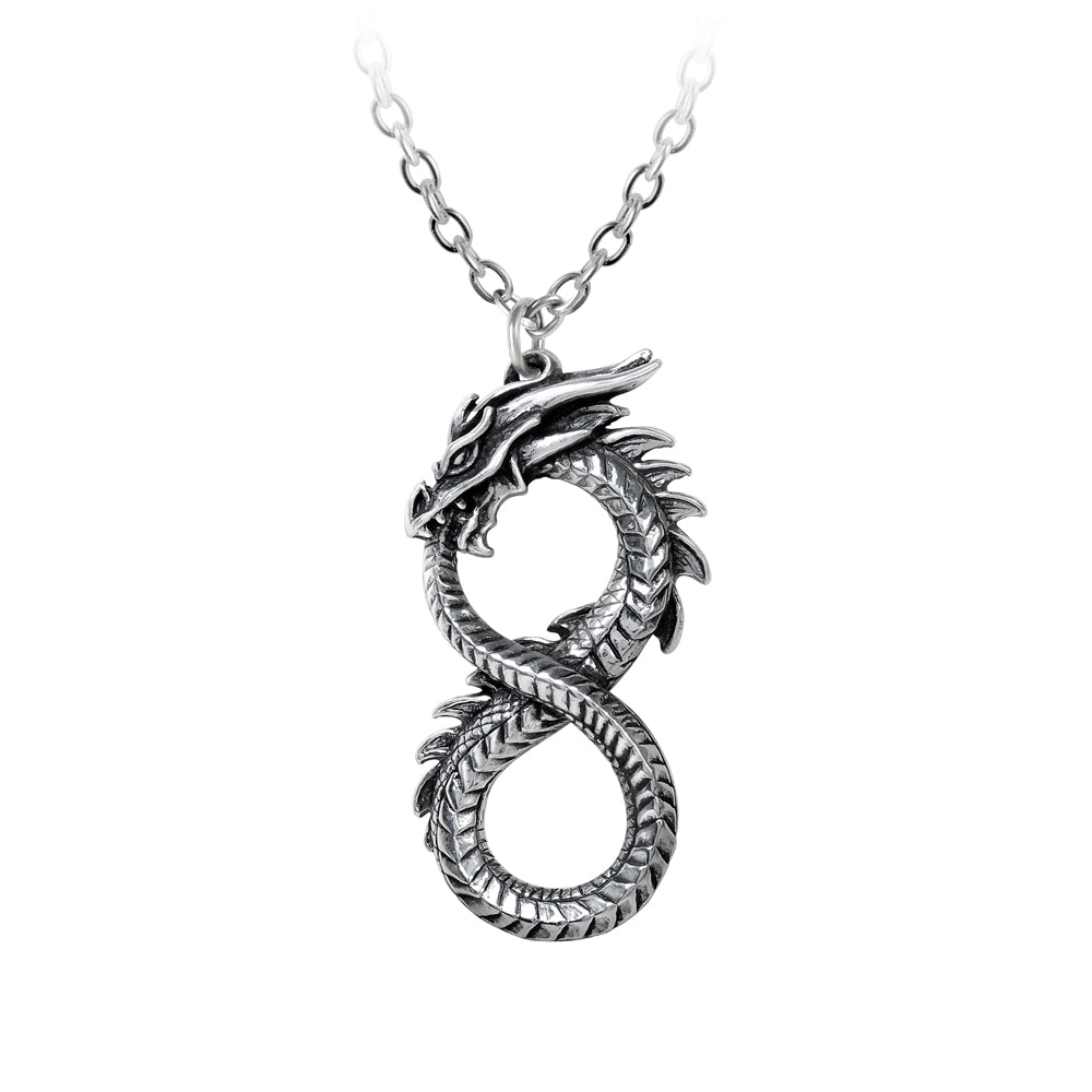 Alchemy Gothic Infinity Dragon  Pendant (P916)
