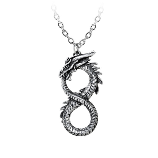Alchemy Gothic Infinity Dragon  Pendant (P916)