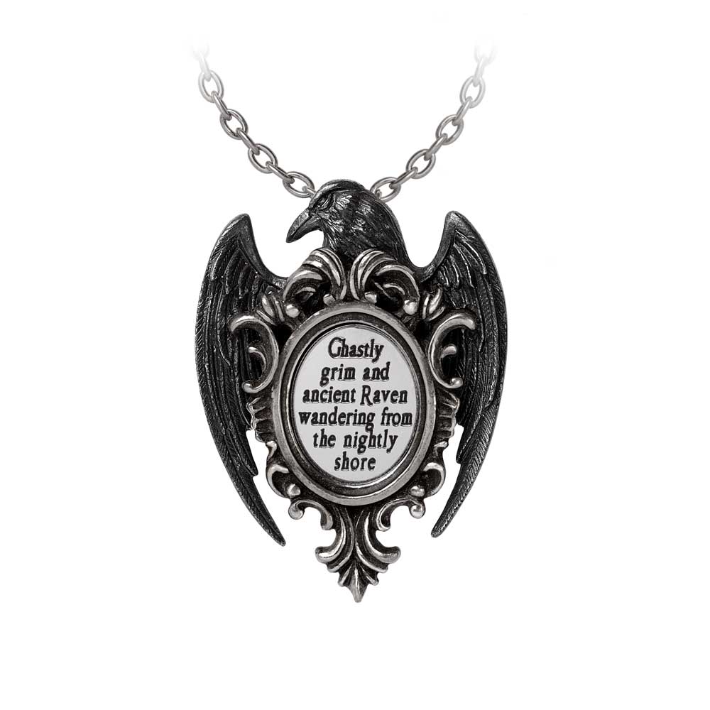 Alchemy Gothic Quoth the Raven Pendant (P958)
