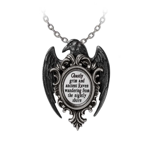 Alchemy Gothic Quoth the Raven Pendant (P958)