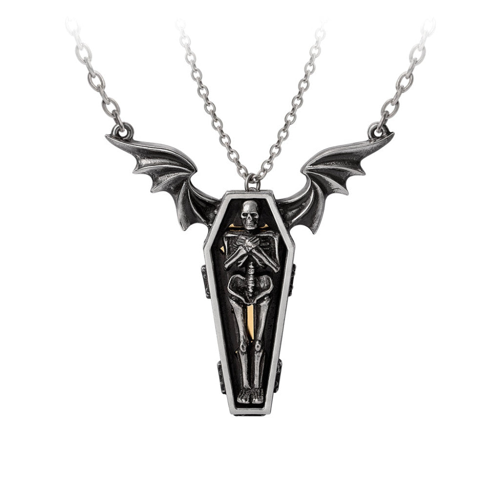 Alchemy Gothic Undying Homage Pair of Couple's Friendship Pendants (P970)
