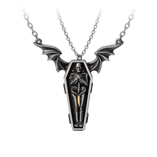 Alchemy Gothic Undying Homage Pair of Couple's Friendship Pendants (P970)