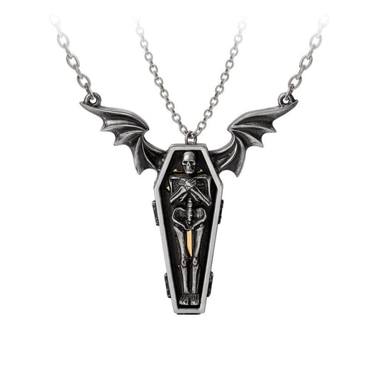 Alchemy Gothic Undying Homage Pair of Couple's Friendship Pendants (P970)