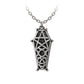Alchemy Gothic Hex Coffin Pendant (P978)