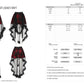 Punk Rave Morrigan Mesh Plaid High-Low Skirt