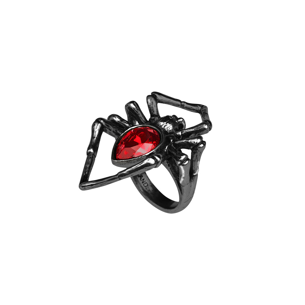 Alchemy Gothic Black Widow Ring (R222B)