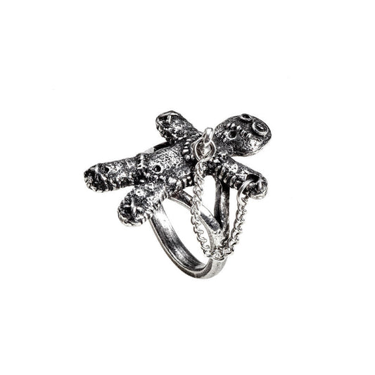 Alchemy Gothic Voodoo Doll Ring (R236)