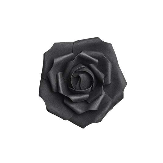 Alchemy Gothic Small Black Rose Head Artificial Flower (ROSE4)