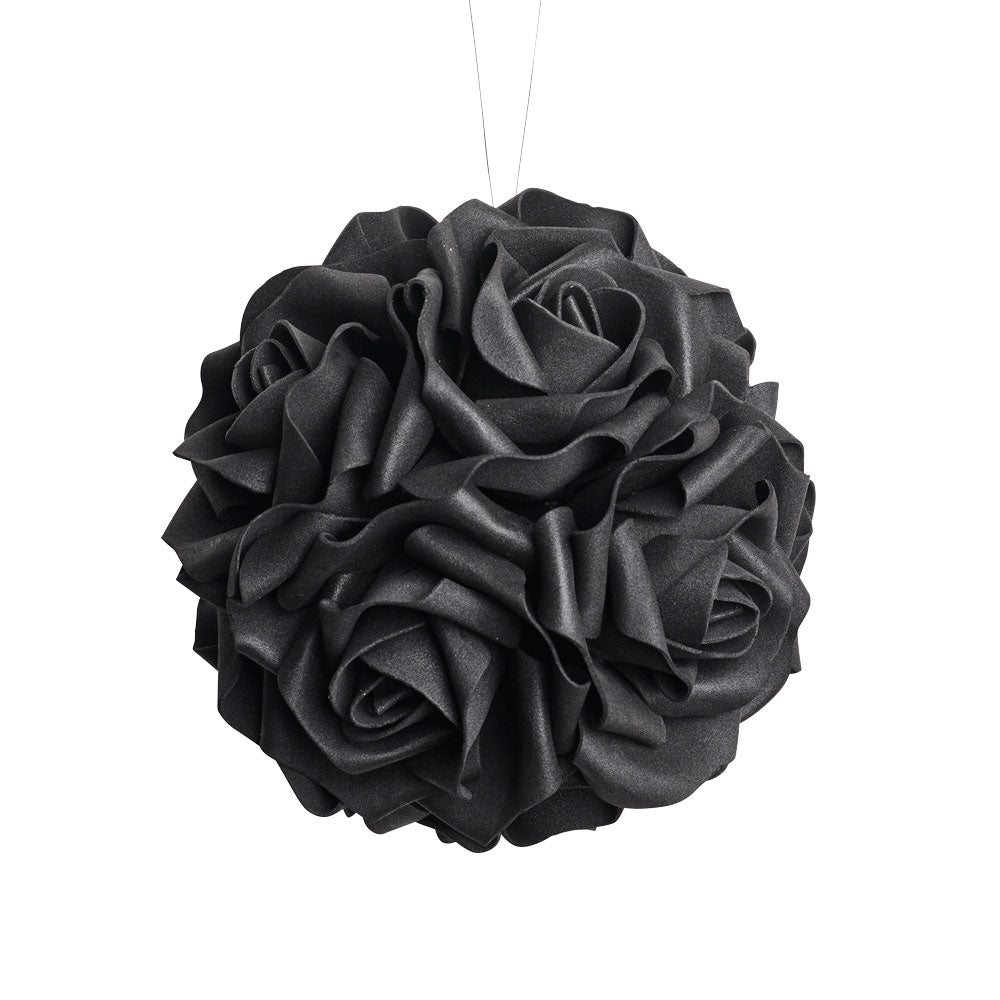 Alchemy Gothic Black Rose Decorative Hanging Ball (ROSE6)