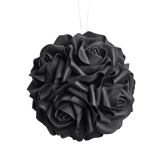 Alchemy Gothic Black Rose Decorative Hanging Ball (ROSE6)