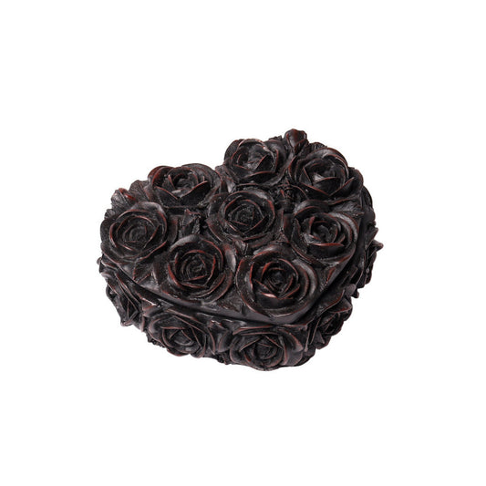 Alchemy Gothic Rose Heart Box Trinket Box (SA19)