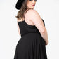 Killstar Sacralgia Lace Insert Black A-Line Dress