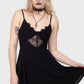 Killstar Sacralgia Lace Insert Black A-Line Dress