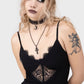 Killstar Sacralgia Lace Insert Black A-Line Dress