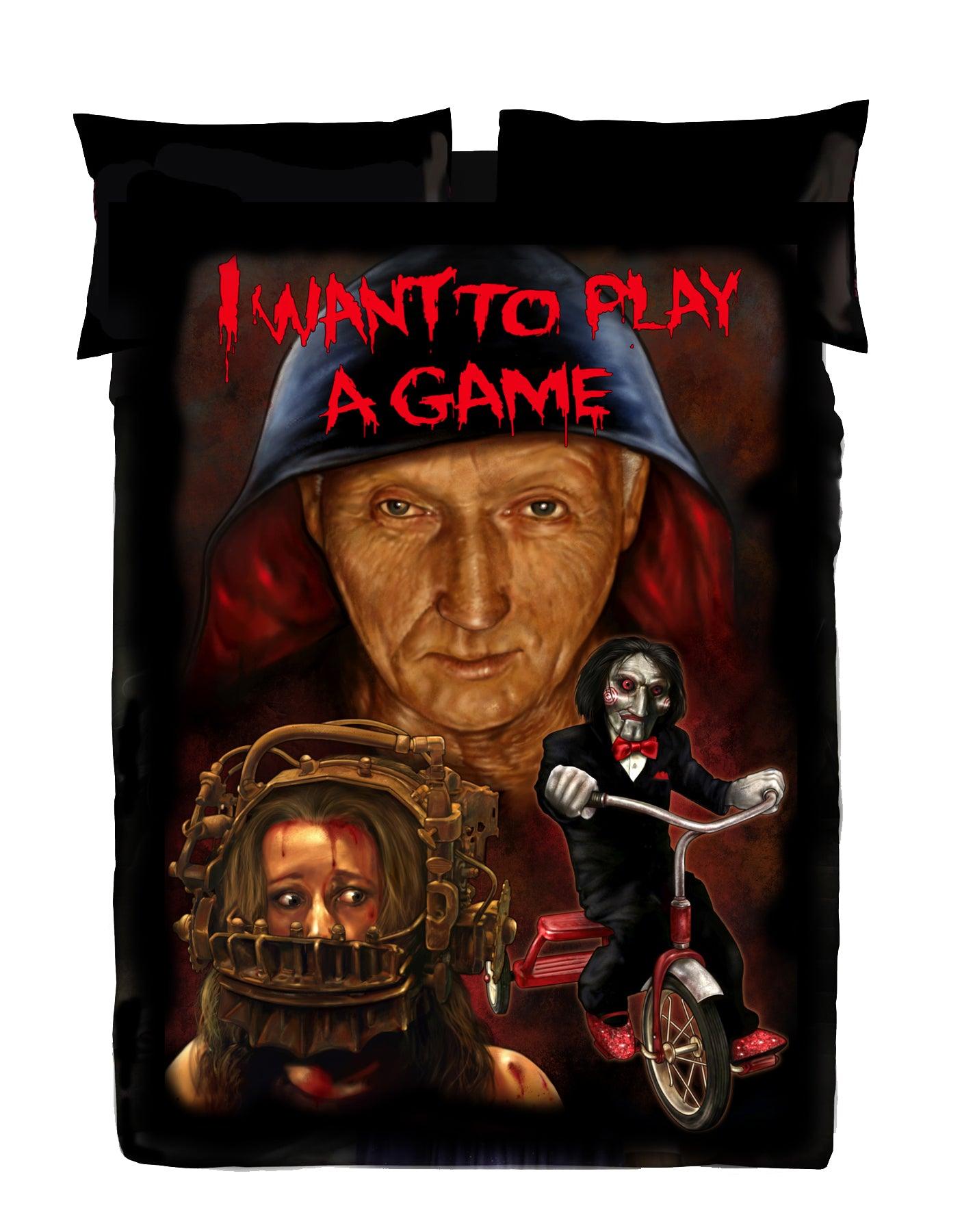 Horror Movie Blanket - Saw Blanket - Luxury Twin / Double Fleece Blanket