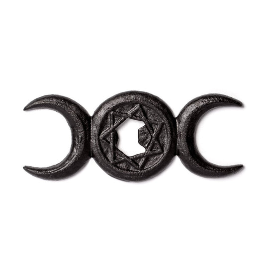 Alchemy Gothic Black Triple Moon Cast Iron Bottle Opener (SBO6)