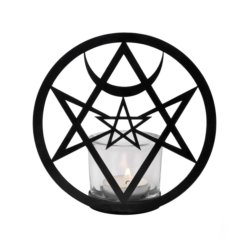 Alchemy Gothic Unicursal Hex T-Light Holder (TLH2)
