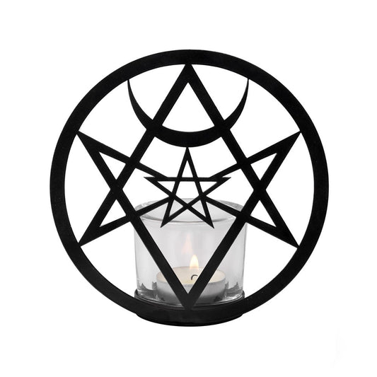 Alchemy Gothic Unicursal Hex T-Light Holder (TLH2)