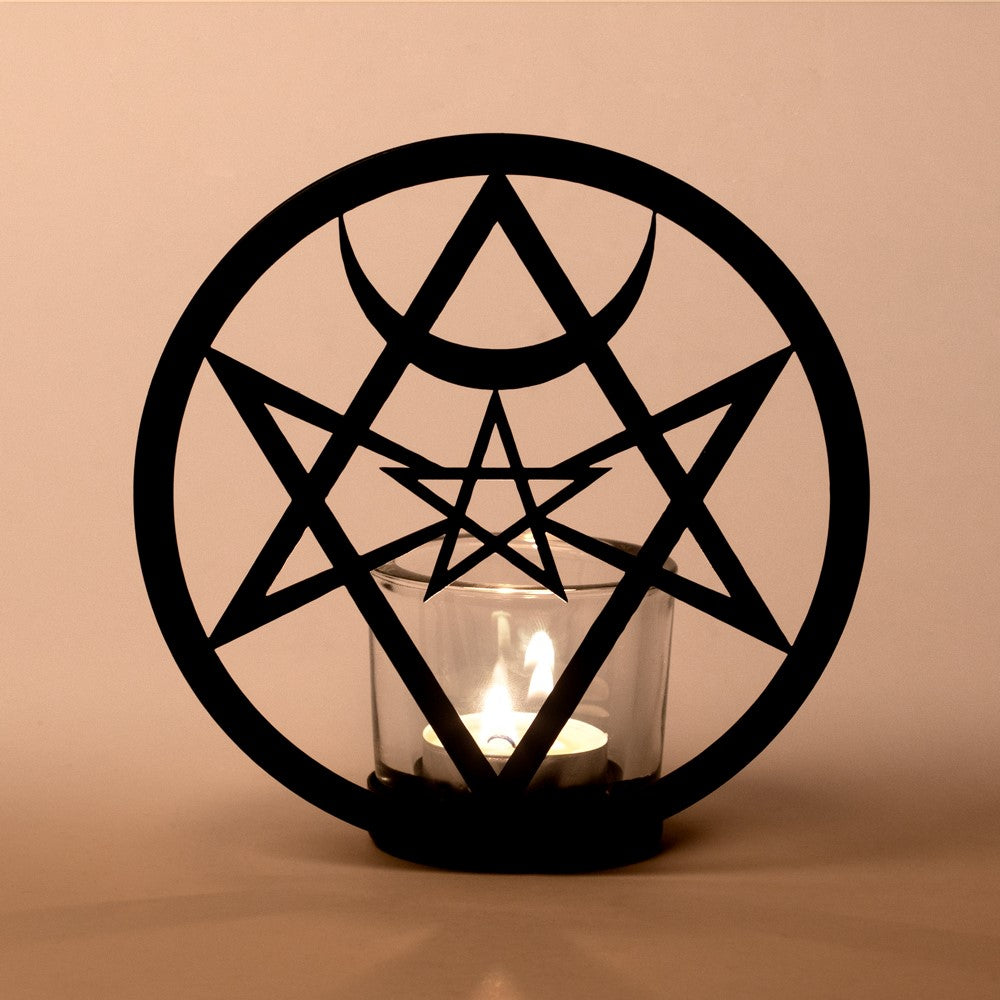 Alchemy Gothic Unicursal Hex T-Light Holder (TLH2)
