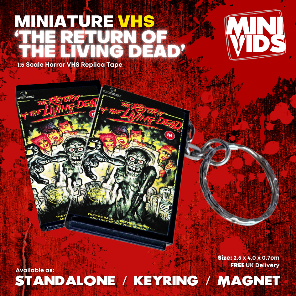 The Return of the Living Dead 'MiniVids' Miniature Horror VHS
