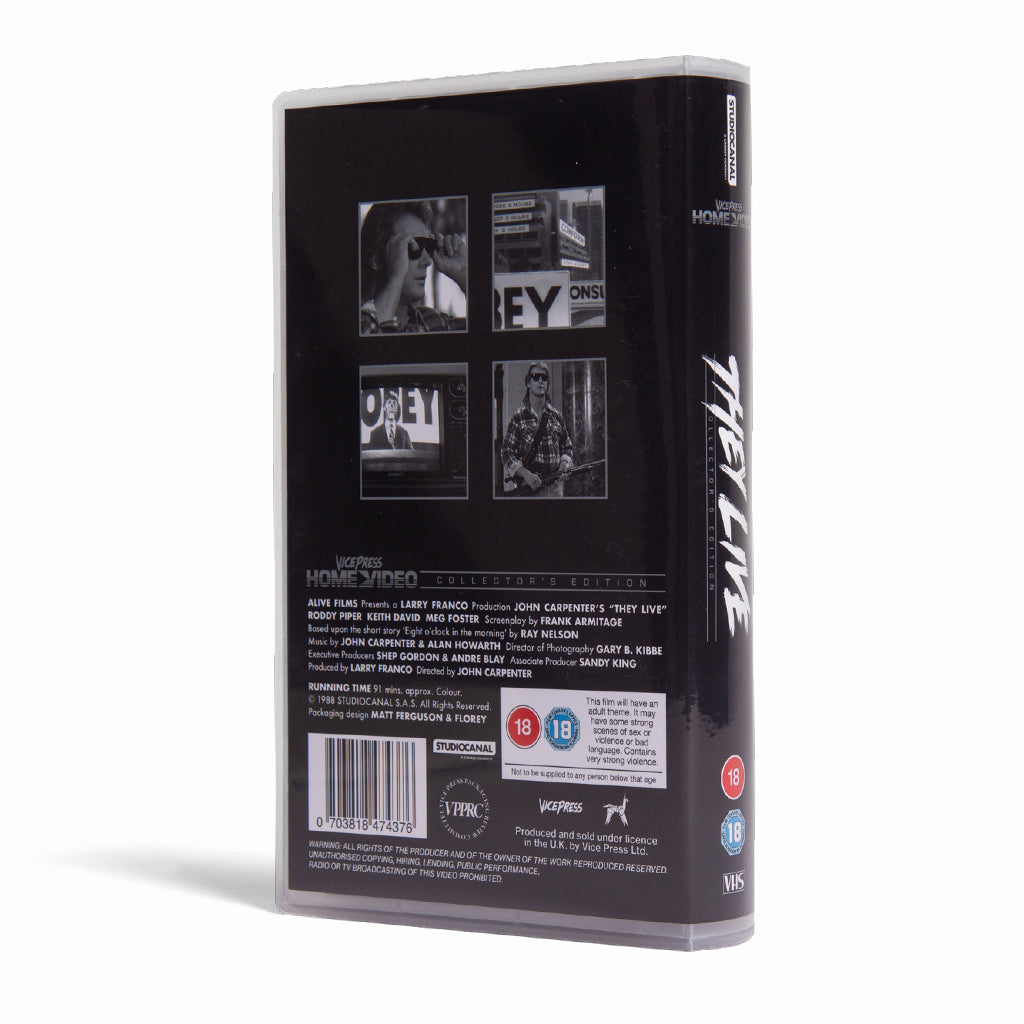 They Live - Collector's Edition Horror VHS