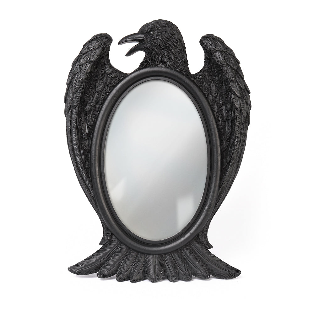 Alchemy Gothic Black Raven Mirror (V105)