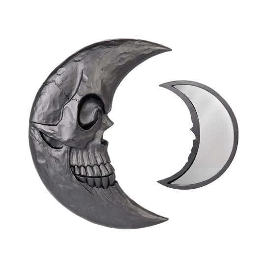Alchemy Gothic Black Moon Hand Mirror (V108)