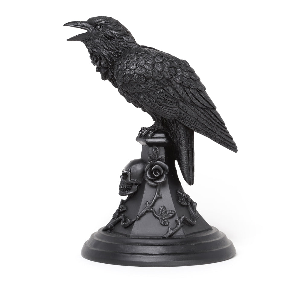 Alchemy Gothic Poe's Raven Candlestick (V109)