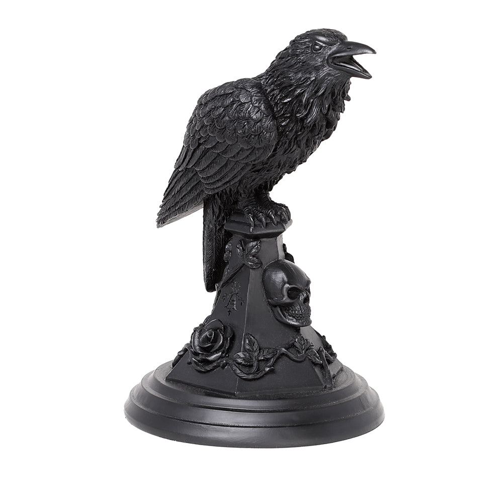 Alchemy Gothic Poe's Raven Candlestick (V109)