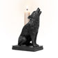 Alchemy Gothic Ulula Noctis Wolf Candle Holder (V115)
